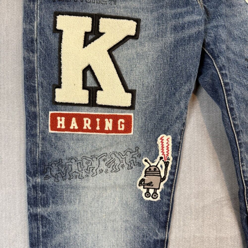 American Eagle Keith Haring Patchwork Distressed … - image 11